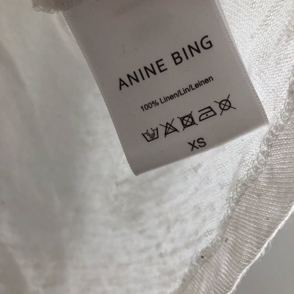 Annie Bing White Linen Tank - Picture 5 of 6